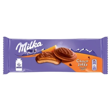 Milka Choco Jaffa Biszkopty z galaretką o smaku pomarańczowym oblewane czekoladą mleczną 147 g - 2