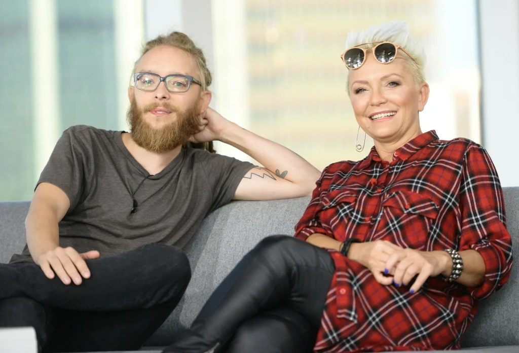 Małgorzata Ostrowska z synem Dominikiem.