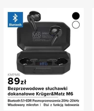 Słuchawki bluetooth Krüger&Matz