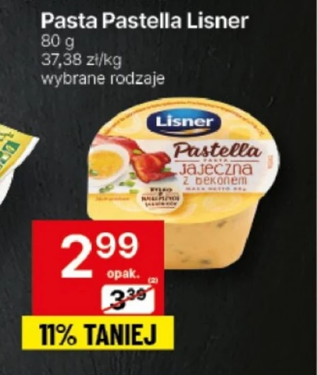 Lisner Pastella Pasta jajeczna z bekonem 80 g