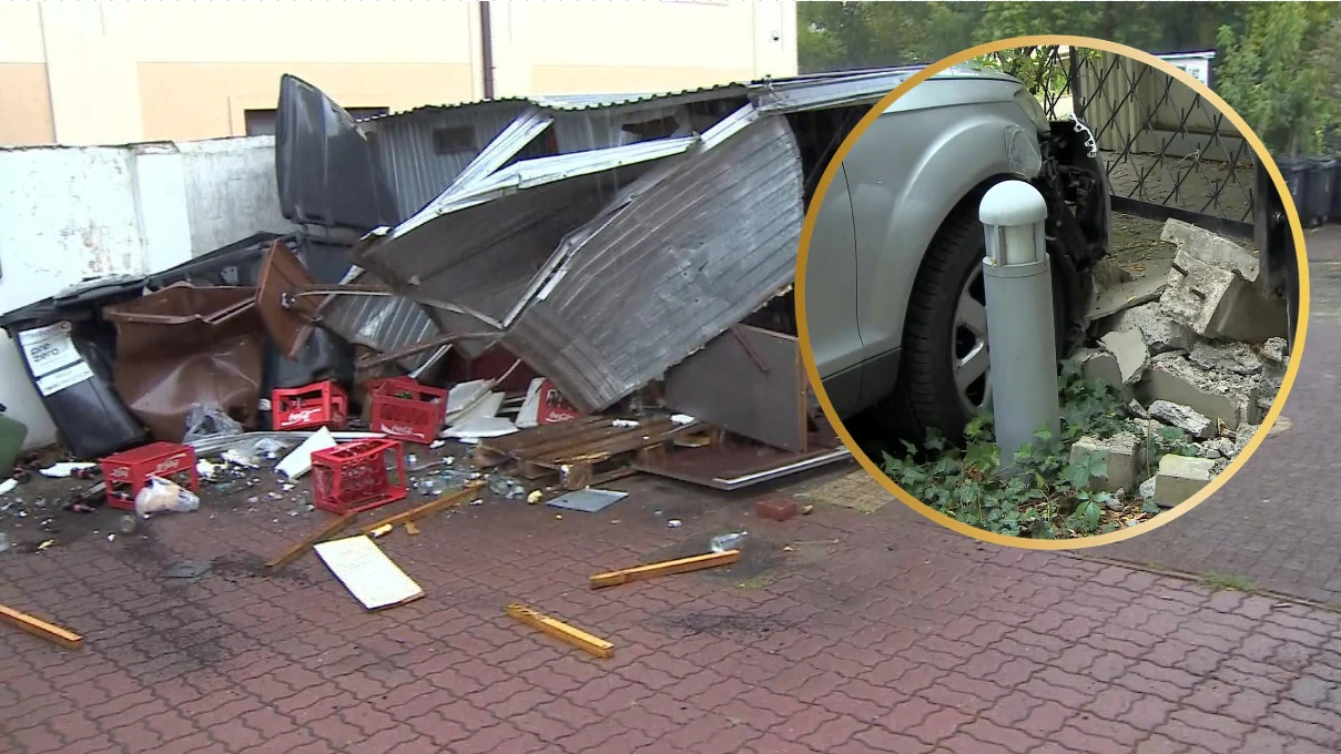 Jan Pietrzak uderzył samochodem w budynek przychodni Jan Pietrzak uderzył samochodem w budynek przychodni