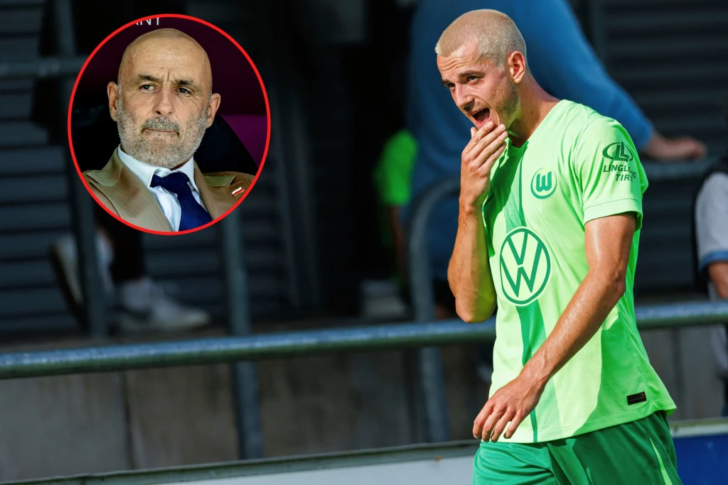 Michał Probierz i Jakub Kamiński Michał Probierz i Jakub Kamiński