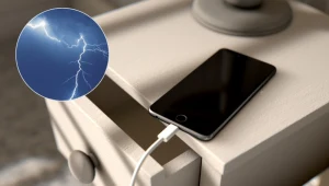 Ładujesz telefon podczas burzy? Takie mogą być konsekwencje