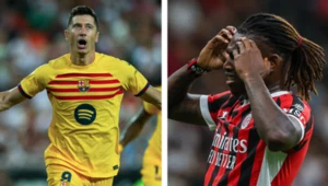 Robert Lewandowski i Rafael Leao