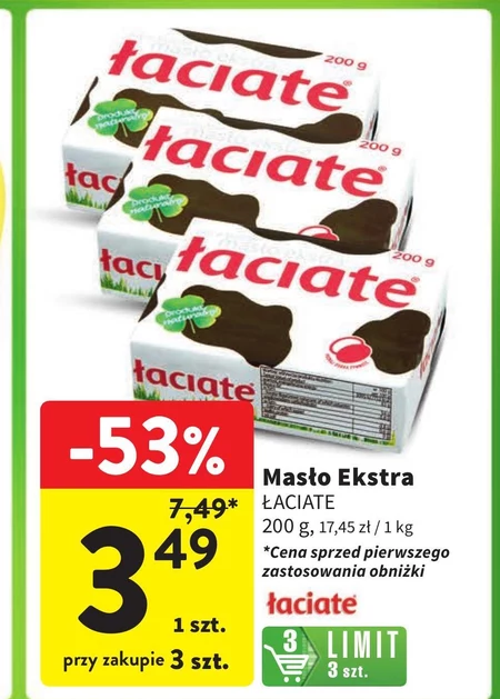 Łaciate Masło ekstra 200 g