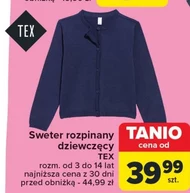 Sweter dziewczęcy TEX