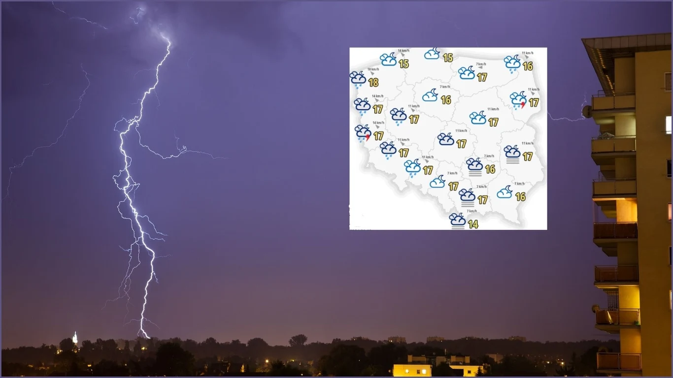 Pogoda. Noc bez alertów RCB. Burze na wschodzie i zachodzie Polski Pogoda. Noc bez alertów RCB. Burze na wschodzie i zachodzie Polski