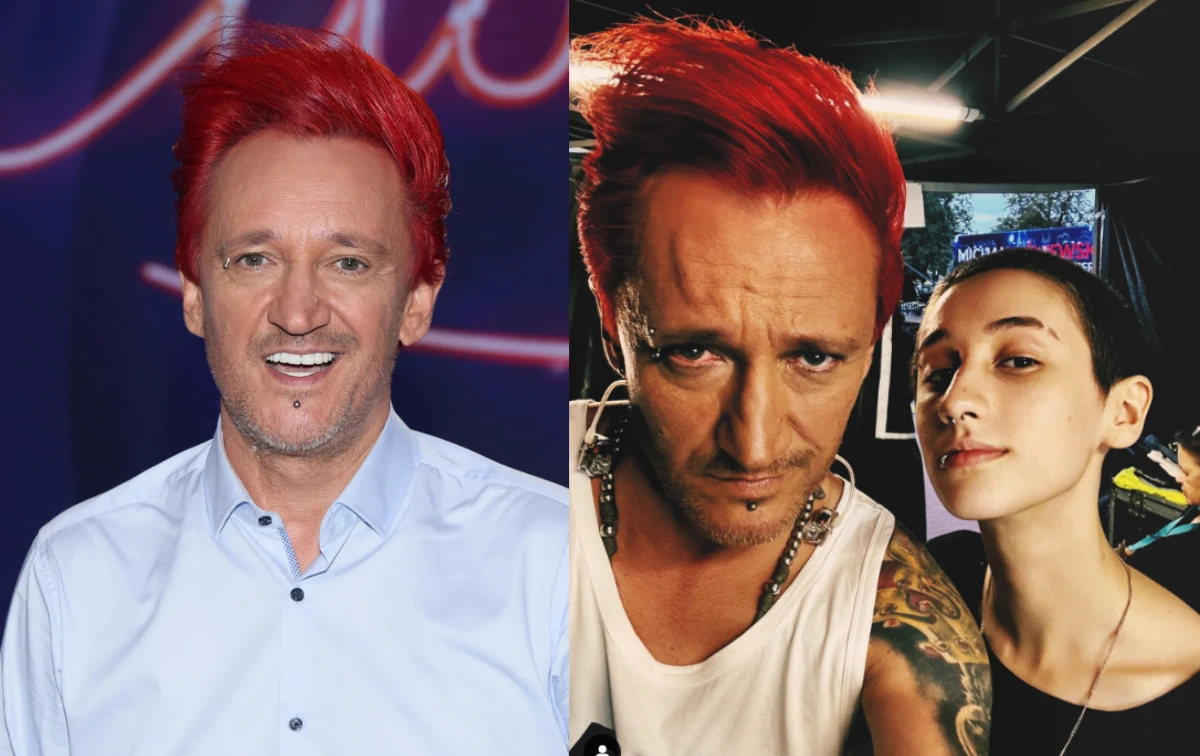 Michał Wiśniewski z córką Michał Wiśniewski z córką