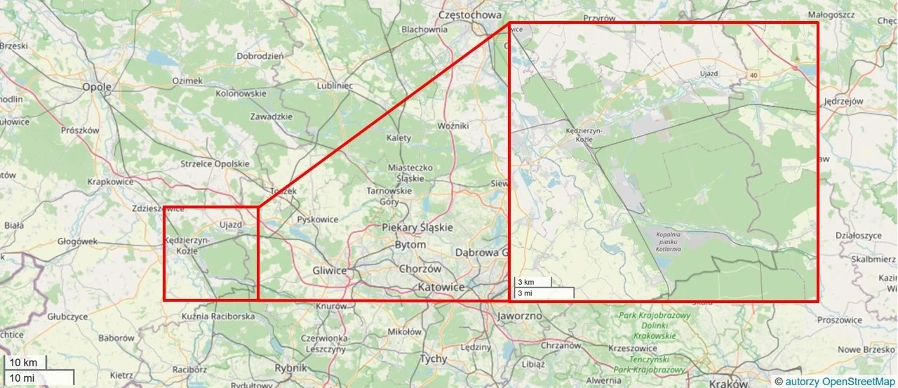 Lokalizacja zbiornika (oprac. Karol Kubak) Lokalizacja zbiornika (oprac. Karol Kubak)