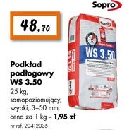 Podkład samopoziomujący Sopro