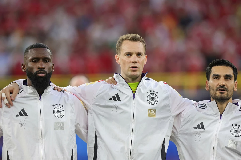 Antonio Ruediger, Manuel Neuer i Ilkay Guendogan Antonio Ruediger, Manuel Neuer i Ilkay Guendogan