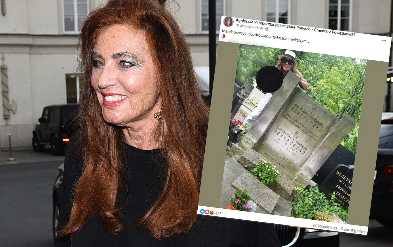 Agnieszka Fitkau-Perepeczko "pozdrawia" znad grobu męża /https://www.facebook.com/agnieszka.perepeczko/posts/3362494430548018?ref=embed_post/ Agnieszka Fitkau-Perepeczko "pozdrawia" znad grobu męża /https://www.facebook.com/agnieszka.perepeczko/posts/3362494430548018?ref=embed_post/