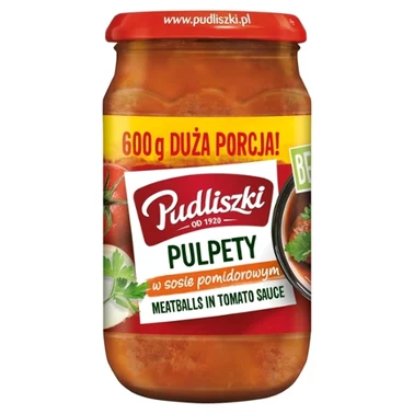 Pudliszki Pulpety w sosie pomidorowym 600 g - 0