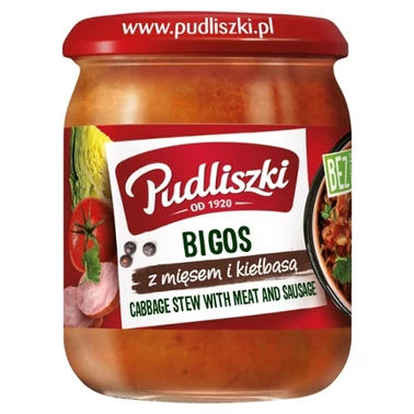 Pudliszki Bigos z mięsem i kiełbasą 500 g - 0