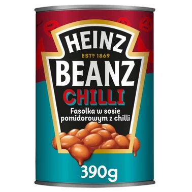 Heinz Fasolka w sosie pomidorowym z chilli 390 g - 0