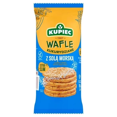 Kupiec Extra Slim Wafle kukurydziane z solą morską 105 g - 0