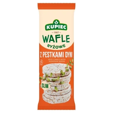 Kupiec Slim Wafle ryżowe z pestkami dyni 90 g - 0