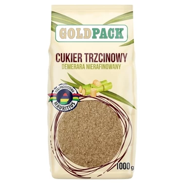 Natürlich Goldpack Cukier trzcinowy nierafinowany Demerara 1 kg - 0