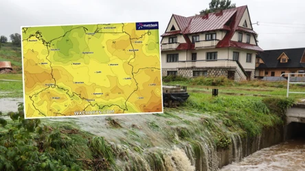 Czwartek będzie chłodniejszy, ale też zdecydowanie spokojniejszy od wcześniejszego dnia. Na zdjęciu: zniszczenia po środowym oberwaniu chmury w Witowie w województwie małopolskim