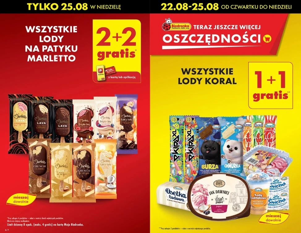 Biedronka oferuje lody za darmo!