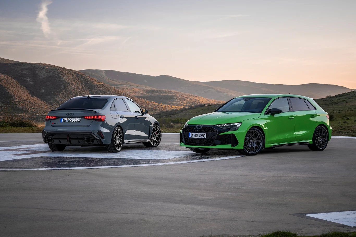 Audi RS 3 po face liftingu.