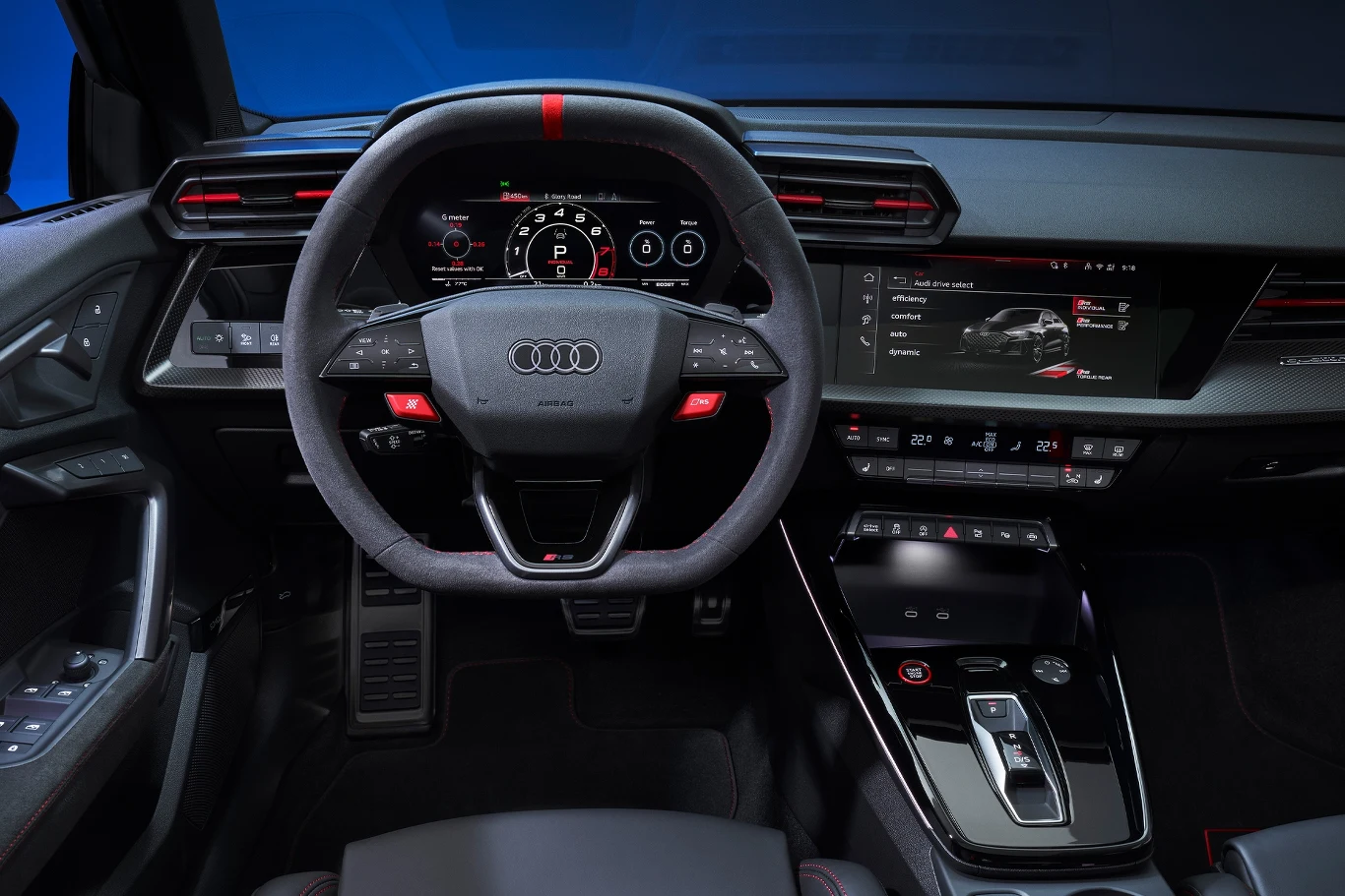 Audi RS 3 po face liftingu.