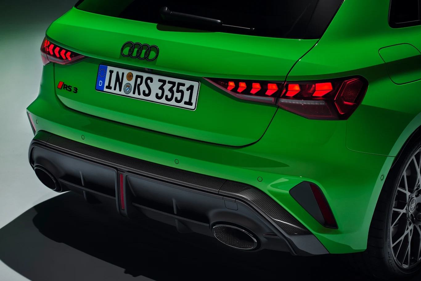 Audi RS 3 po face liftingu.