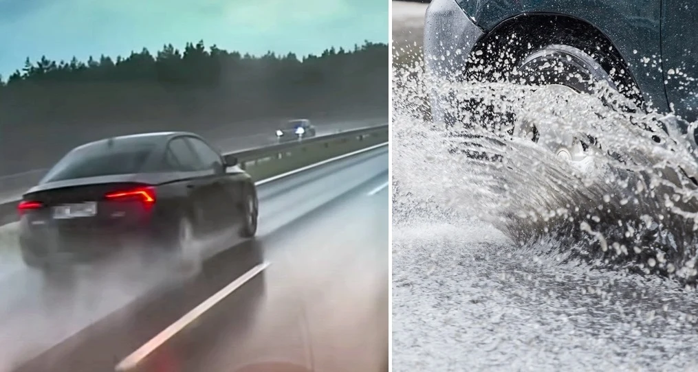 Na czym polega aquaplaning i dlaczego to niebezpieczne zjawisko? / fot. youtube.com/stopcham; 123RF/Picsel Na czym polega aquaplaning i dlaczego to niebezpieczne zjawisko? / fot. youtube.com/stopcham; 123RF/Picsel