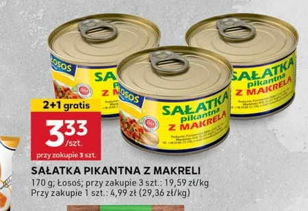 Łosoś Ustka Sałatka pikantna z makrelą 170 g