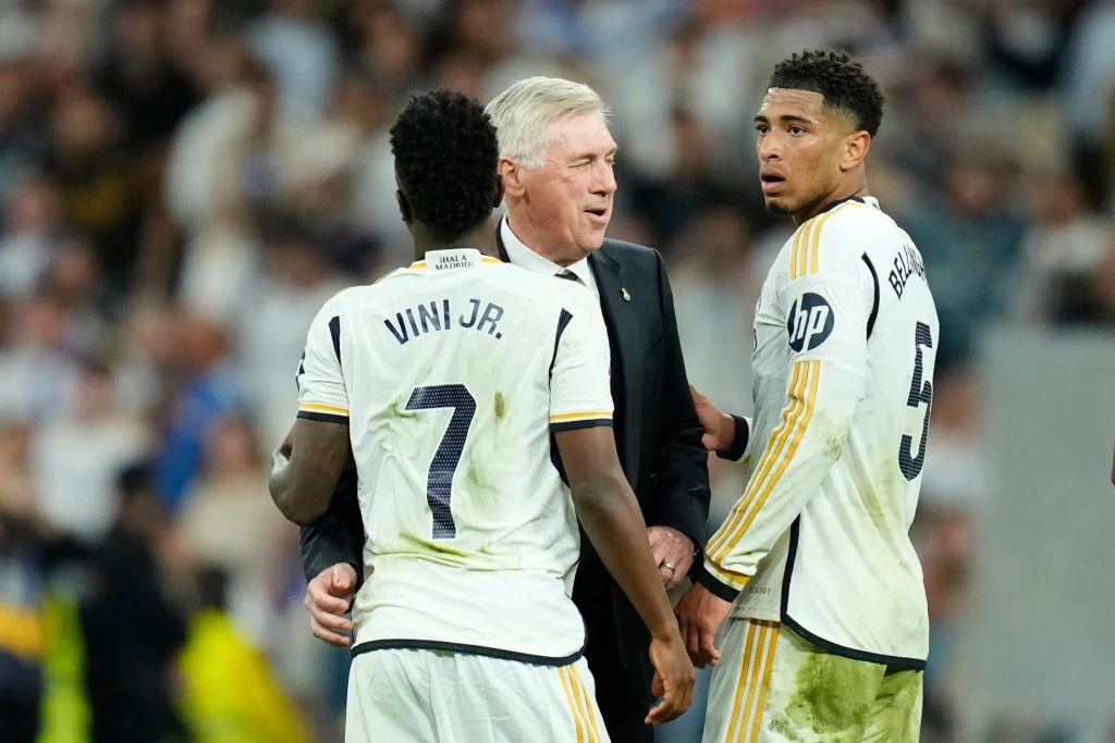 Vinicius, Carlo Ancelotti i Jude Bellingham
