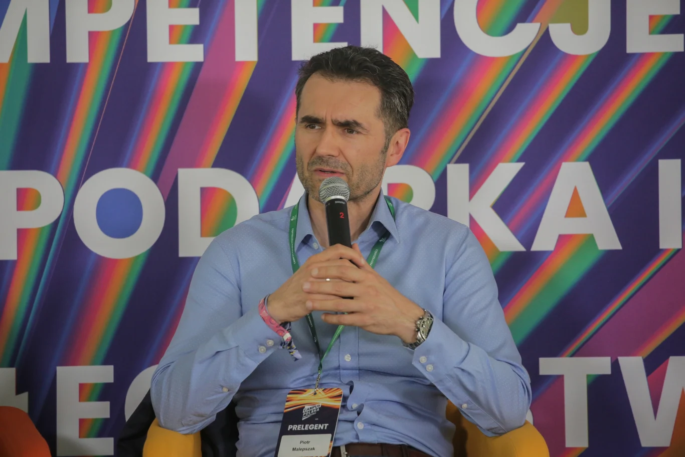 Wiceszef MI Piotr Malepszak podczas panelu „Jakiej infrastruktury transportowej potrzebuje Polska?” w ramach Campusu Polska Przyszłości