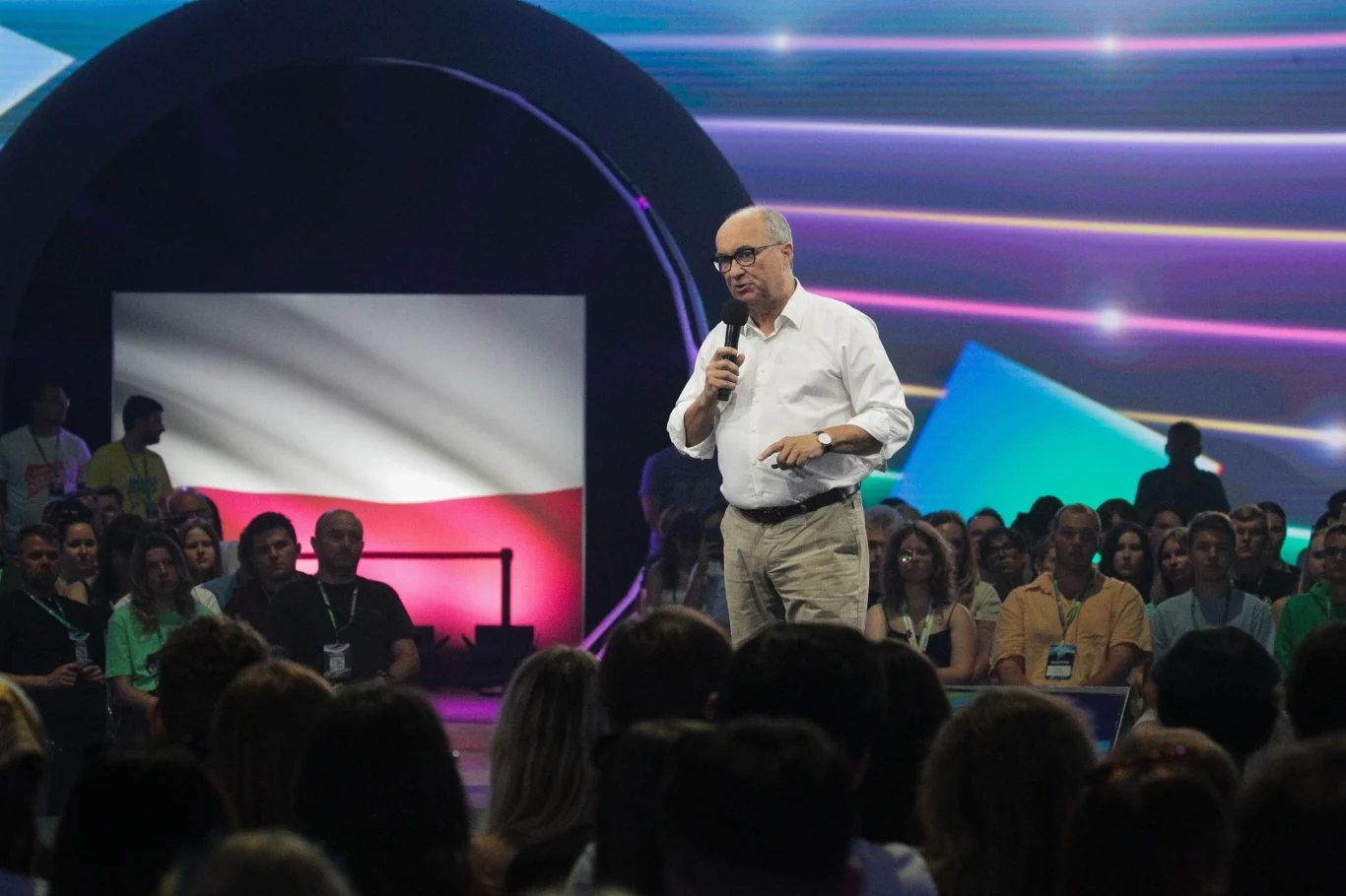 Włodzimierz Czarzasty podczas wystąpienia w trakcie Campus Polska Przyszłości 2024