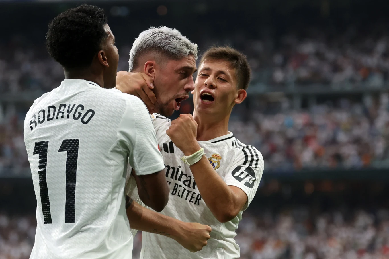 Rodrygo, Federico Valverde i Arda Guler Rodrygo, Federico Valverde i Arda Guler