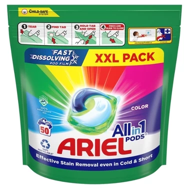 Ariel All-in-1 PODS, kapsułki do prania, 50 prań - 0