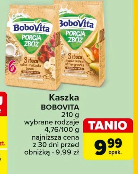 BoboVita Porcja zbóż Kaszka mleczna manna po 4 miesiącu 210 g