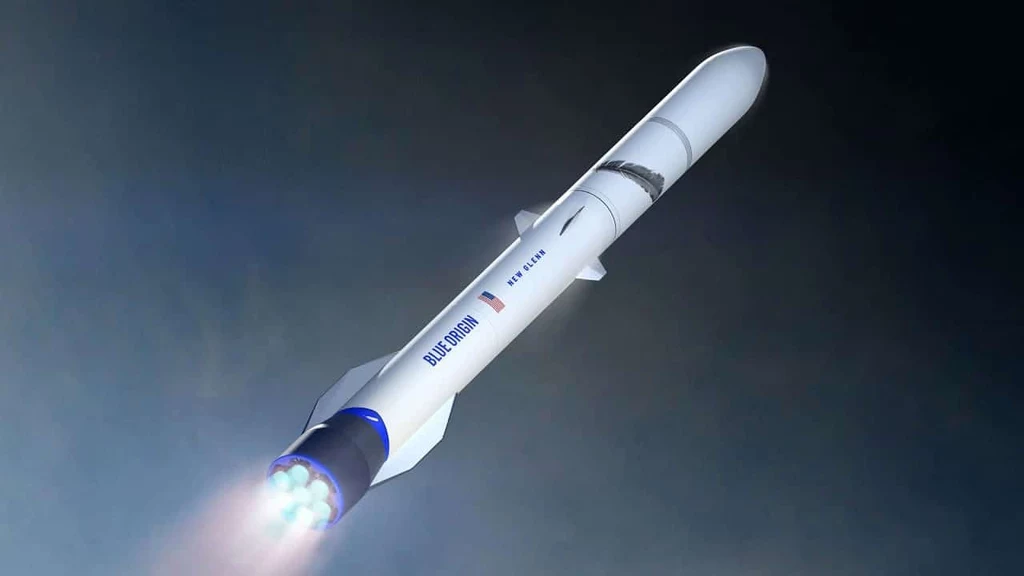 Rakieta New Glenn, którą opracowało Blue Origin.