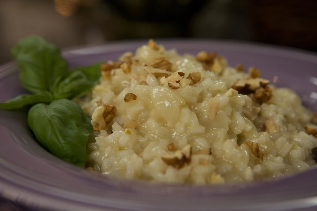 Risotto z gruszką - przepis Ewy Wachowicz