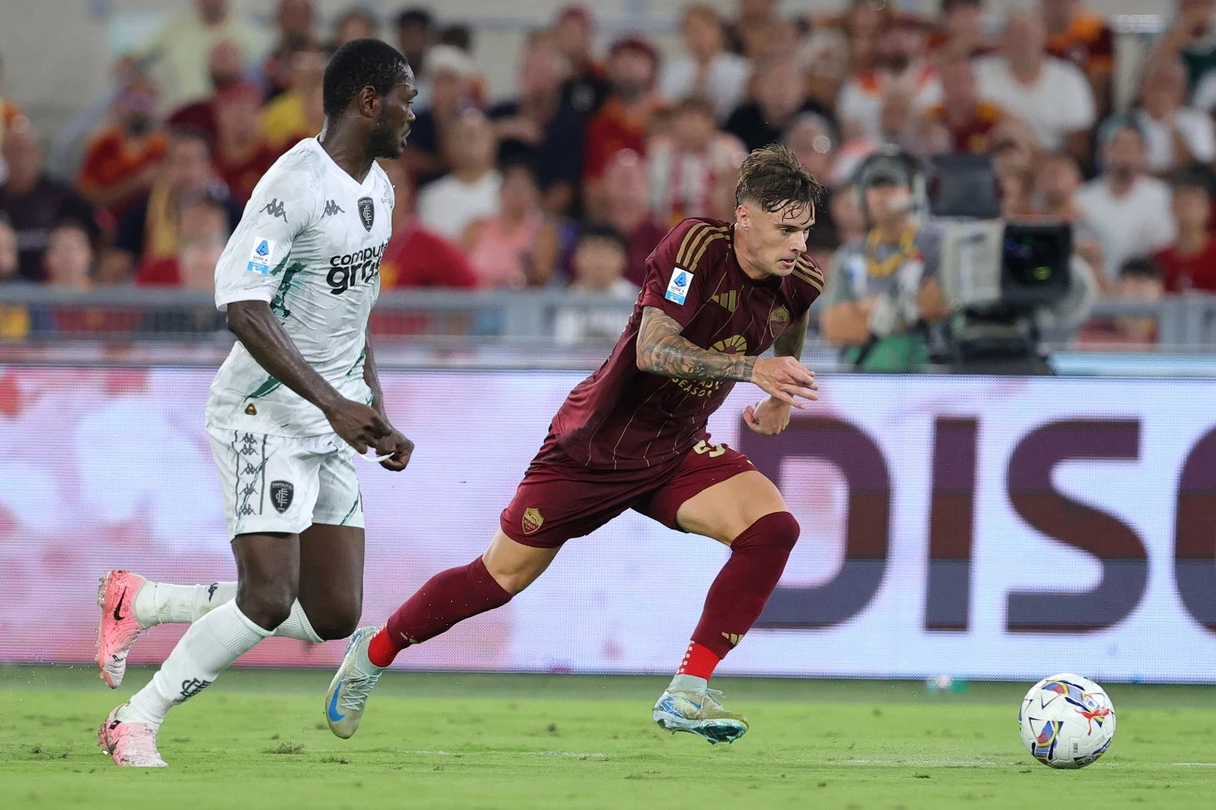 Nicola Zalewski w meczu z Empoli