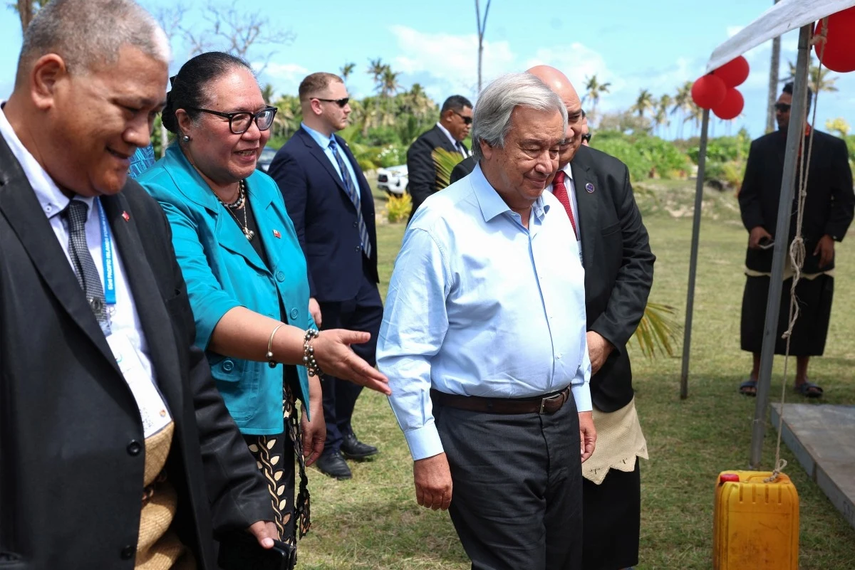 Sekretarz generalny ONZ podczas wizyty w Tonga