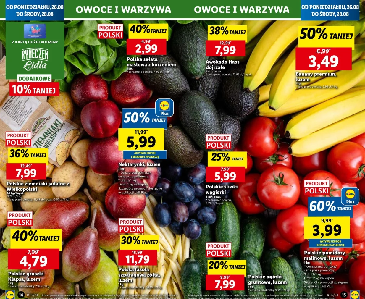 Warzywa i owoce na promocji w Lidlu 