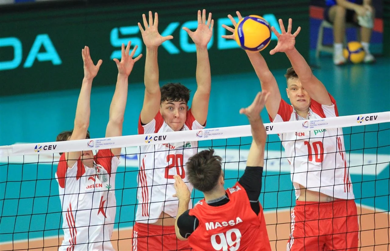 Siatkarze reprezentacji Polski do lat 20 w meczu z Turcją