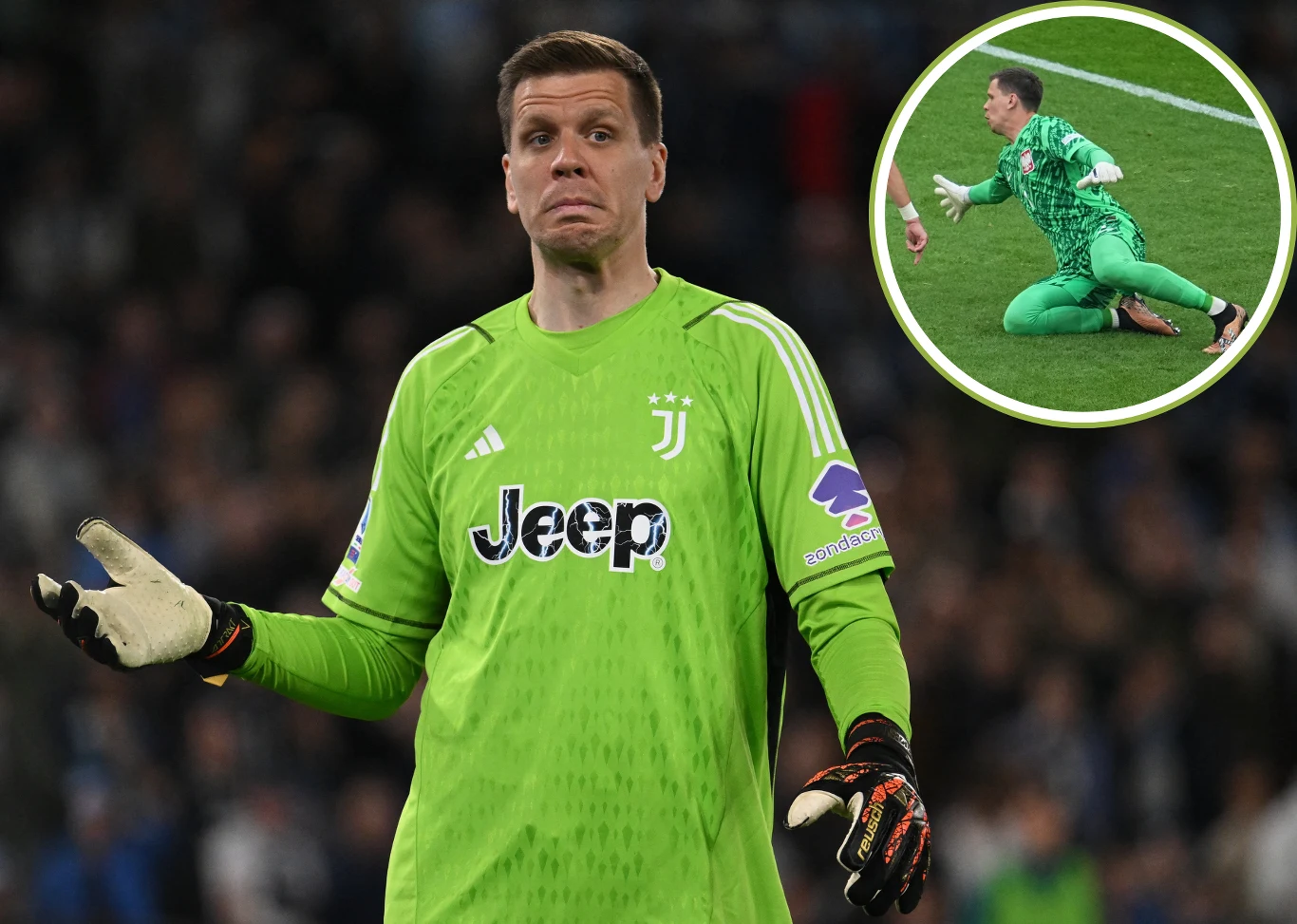 Wojciech Szczęsny w akcji Wojciech Szczęsny w akcji