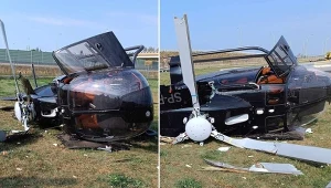 Do wypadku doszło podczas startu śmigłowca