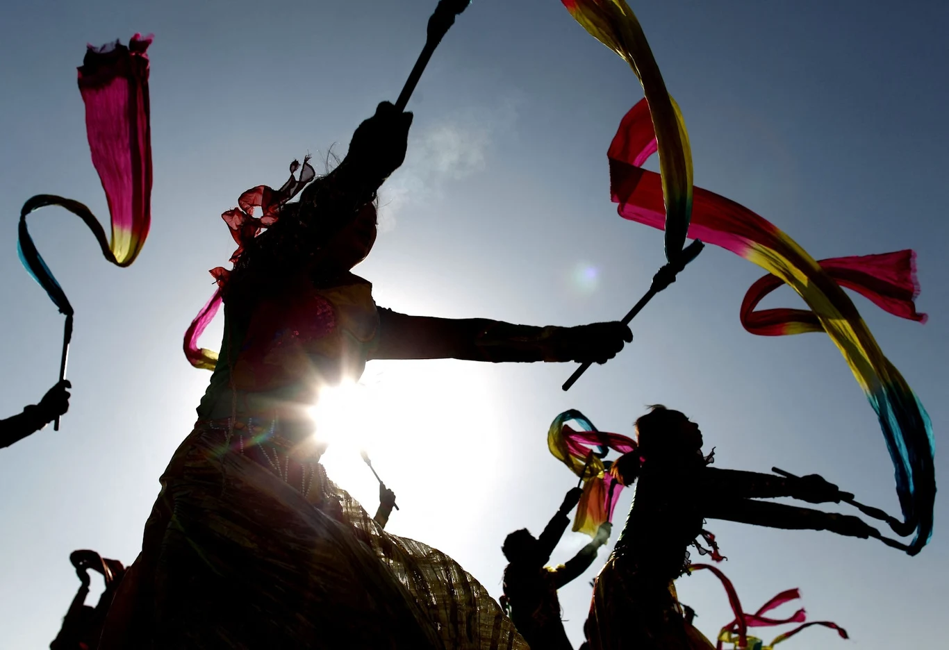 Wokalno-taneczne wydarzenie zorganizowane z okazji festiwalu latarń w mieście Shuozhou