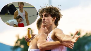 Stanisław Strzelecki. A na górze: Jakub Szarapo i Zofia Tomczyk