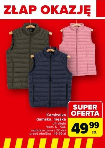 Kamizelki na jesień w Carrefourze 