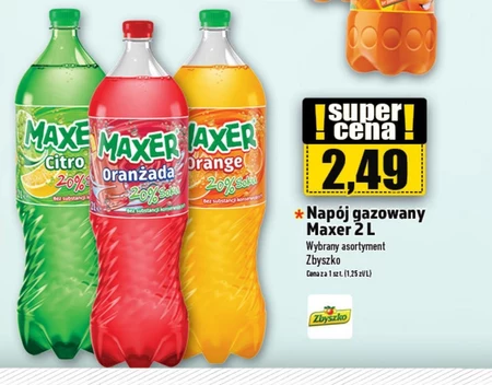 Maxer Napój gazowany oranżada czerwona 2 l