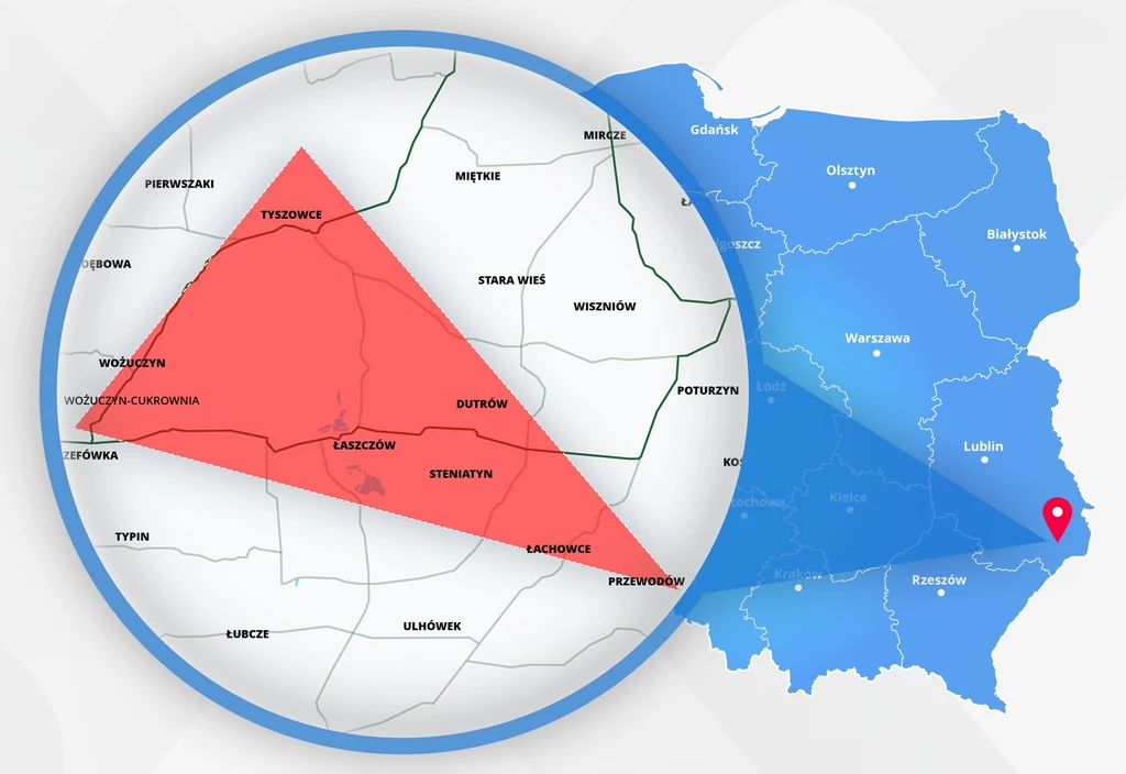 Trójkąt na wschodzie Polski