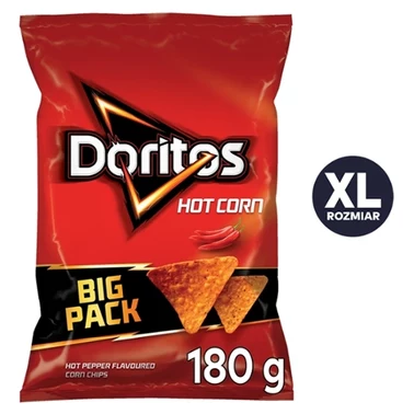 Doritos Hot Corn Chipsy kukurydziane o smaku ostrej papryki 180 g - 4