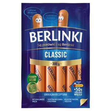 Berlinki Classic Kiełbasa 300 g - 0